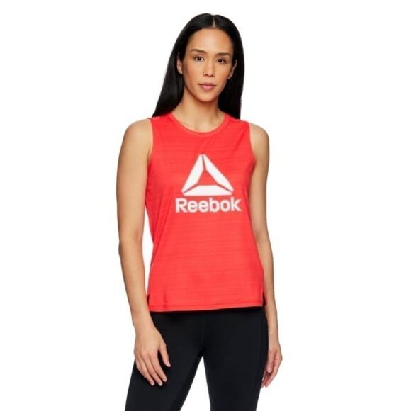 Nwt Reebok Women's Essence Graphic Tank With Mesh Panel SZ XL - Picture 3 of 5
